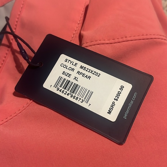 Peter Millar Flex Performance Half Zip Golf Vest Pink M, L, XL Coral Pear $200 - Picture 10 of 11